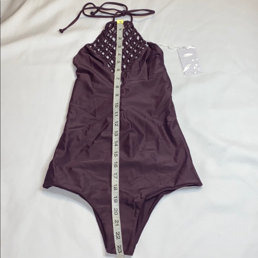 MIKOH Avalon Macrame One Piece Swimsuit Sz S - Picture 7 of 10